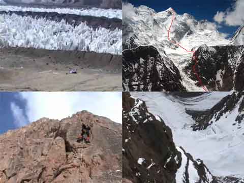 
Gasherbrum II North Face karlunterkircher YouTube Video - Base Camp, Climbing Route, Climbing Rock Pillar
